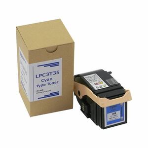 【新品】(まとめ）トナーカートリッジ LPC3T35C汎用品 シアン 1個【×3セット】