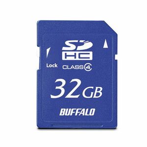 【新品】(まとめ）バッファロー SDHCカード 32GBClass4 RSDC-S32GC4B 1枚【×3セット】