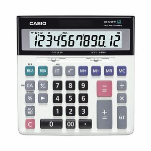 [ new goods ]( summarize ) Casio CASIO business calculator 12 column desk type DS-120TW 1 pcs [×3 set ]