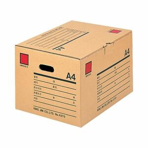 【新品】(まとめ）キングジム 保存ボックス A4用W430×D325×H268mm 4370 1セット（10個）【×3セット】