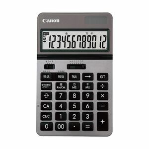 [ new goods ]( summarize ) Canon business calculator KS-1220TU-SL free angle tilt & large screen liquid crystal 12 column desk type silver 0932C0031