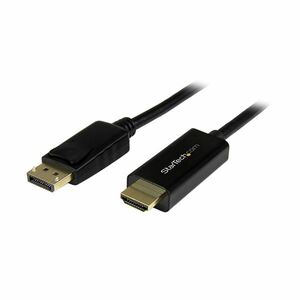 【新品】(まとめ) StarTechDisplayPort-HDMI変換アダプタケーブル 4K対応 2m オス/オス ブラック DP2HDMM2MB1