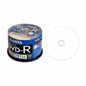 【新品】(まとめ) RiDATA データ用DVD-R4.7GB 1-16倍速 ホワイトワイドプリンタブル スピンドルケース D-R16X47G.PW5