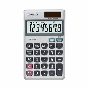 [ new goods ]( summarize ) Casio CASIO calculator 8 column notebook size SL-900LA-N 1 pcs [×10 set ]