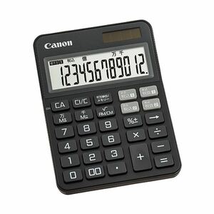 [ new goods ]( summarize ) Canon colorful calculator Mini desk KS-125WUC-BK 12 column black 2307C001 1 pcs [×10 set ]