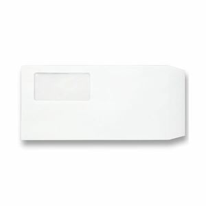 【新品】(まとめ) TANOSEE 窓付封筒 長3 80g／m2 ホワイト 1パック（100枚） 【×10セット】