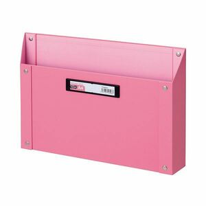 【新品】(まとめ) TANOSEE マグネットボックス（貼り表紙） A4サイズ ピンク 1個 【×10セット】
