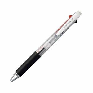 【新品】(まとめ) 三菱鉛筆 3色ボールペン ジェットストリーム 0.7mm （軸色 透明） SXE340007.T 1本 【×30セット】