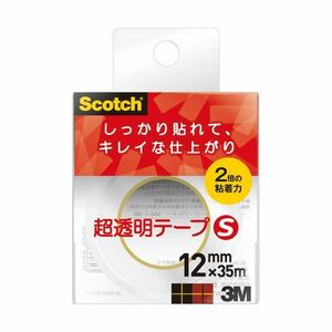 【新品】(まとめ) 3M スコッチ 超透明テープS 600小巻 12mm×35m 600-1-12CN 1個 【×50セット】