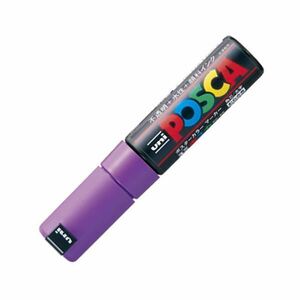 【新品】(まとめ) 三菱鉛筆 水性マーカー ポスカ 太字角芯 紫 PC8K.12 1本 【×30セット】