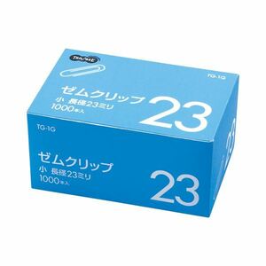 【新品】(まとめ) TANOSEE ゼムクリップ 小 23mm シルバー 業務用パック 1箱（1000本） 【×30セット】
