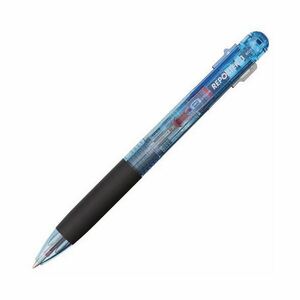 【新品】(まとめ) トンボ鉛筆 3色油性ボールペン リポーター3 0.7mm （軸色 透明ブルー） BC-TRC40 1本 【×30セット】