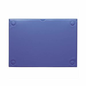 【新品】(まとめ) ライオン事務器 マグネットカードケースA4 ブルー MCC-A4 1枚 【×10セット】