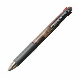 【新品】(まとめ) TANOSEEノック式ゲルインク3色ボールペン （軸色 ブラック） 1本 【×50セット】