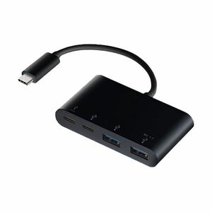 【新品】エレコム USBType-Cコネクタ搭載USBハブ（PD対応）ブラック U3HC-A423P5BK 1個