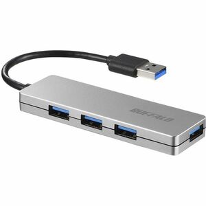 【新品】バッファロー（サプライ） USB3.0 4ポート バスパワーハブ シルバー BSH4U120U3SV