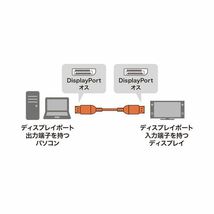 【新品】サンワサプライDisplayPortケーブル（Ver.1.4対応）3m KC-DP1430 1本_画像2