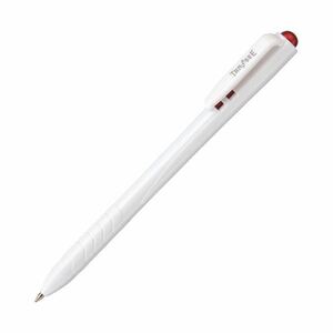 【新品】（まとめ）TANOSEE ノック式油性ボールペン0.7mm 赤（軸色：白）1セット（100本：10本×10パック）【×2セット】