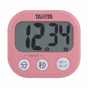 【新品】（まとめ）タニタ でか見えタイマーフランボワーズピンク TD-384PK 1個【×20セット】