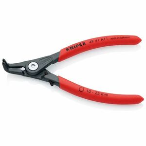 【新品】KNIPEX（クニペックス）4941-A11 軸用精密スナップリングプライヤー 曲（ストッハ