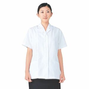 【新品】workfriend 調理用白衣女子衿付半袖 SKA337 4Lサイズ