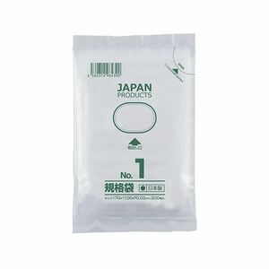 【新品】（まとめ） クラフトマン 規格袋 1号ヨコ70×タテ100×厚み0.03mm HKT-T001 1パック（200枚） 【×30セット】