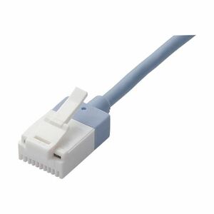 【新品】（まとめ）エレコムツメ折れ防止スーパースリムLANケーブル Cat6A準拠 ブルー 3m LD-GPASST/BU30 1本【×5セット】