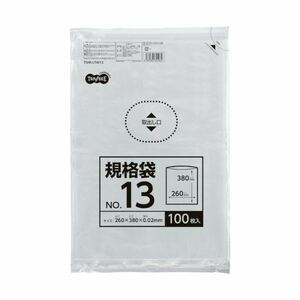 【新品】（まとめ） TANOSEE 規格袋 13号0.02×260×380mm 1セット（1000枚：100枚×10パック） 【×5セット】