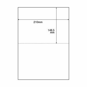 【新品】（まとめ）TANOSEE 領収書用紙 A4 2面1箱(500枚) 【×5セット】