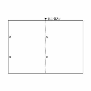 【新品】（まとめ）ダイオープリンティングスマイル用LBP用紙 A4汎用白紙 ヨコ2分割 4穴 CPA422YS 1箱(500枚) 【×2セット】