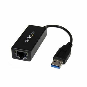 【新品】（まとめ）StarTechUSB3.0-Gigabit Ethernet LANアダプタ 10・100・1000Mbps対応 ブラック USB