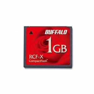 【新品】(まとめ）バッファロー コンパクトフラッシュ 1GB RCF-X1GY 1枚【×3セット】