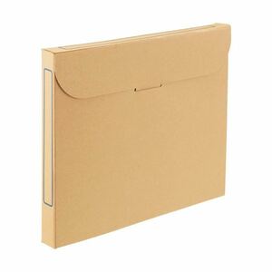 【新品】TANOSEE ファイルボックス A4背幅32mm ナチュラル 1セット(50冊:5冊×10パック)