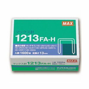 【新品】(まとめ）マックス ホッチキス針大型12号シリーズ 100本連結×16個入 1213FA-H 1セット（10箱）【×3セット】