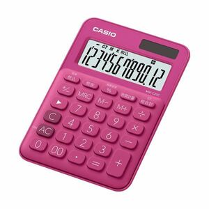 [ new goods ]( summarize ) Casio colorful calculator Mini Just type 12 column vivid pink MW-C20C-RD-N 1 pcs [×5 set ]