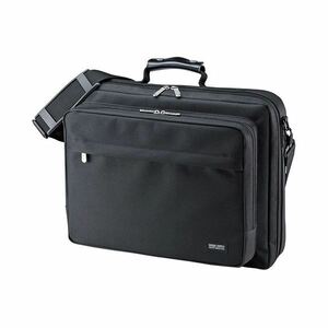 【新品】サンワサプライ PCキャリングバッグ15.6型ワイド対応 ブラック BAG-U54BK2 1セット(3個)