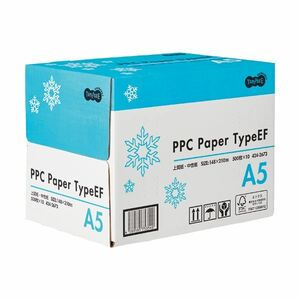 【新品】（まとめ）TANOSEE PPC PaperType EF A5 1箱(5000枚:500枚×10冊) 【×2セット】