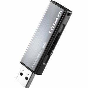 【新品】アイ・オー・データ機器 USB3.1 Gen 1（USB3.0）／USB2.0対応 アルミボディUSBメモリーダークシルバー 16GB U3-
