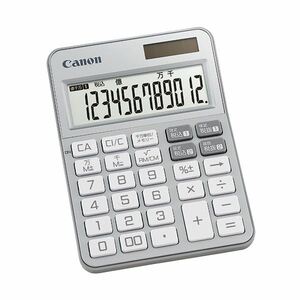 [ new goods ]( summarize ) Canon colorful calculator Mini desk KS-125WUC-SL 12 column silver 2307C002 1 pcs [×3 set ]