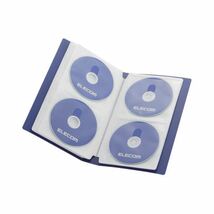 【新品】(まとめ) エレコム DVD／CD用ディスクファイル 120枚収納 ブルー CCD-FS120BU 1個 【×10セット】_画像3