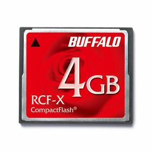 【新品】バッファロー コンパクトフラッシュ4GB RCF-X4G 1枚