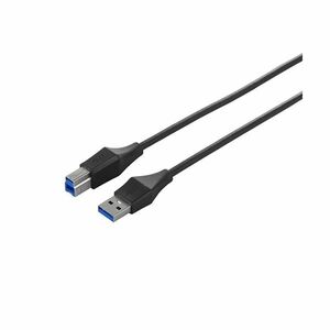 【新品】(まとめ) バッファロー ユニバーサルコネクター USB3.0 スリムケーブル (A)オス-(B)オス ブラック 1m BSUABSU310B