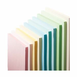 【新品】（まとめ） 長門屋商店 Color Paper A3 厚口 クリーム ナ-1303 1冊（100枚） 【×4セット】