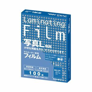 【新品】（まとめ） アスカ ラミネーター専用フィルム 写真L判サイズ 100μ BH904 1パック（100枚） 【×5セット】