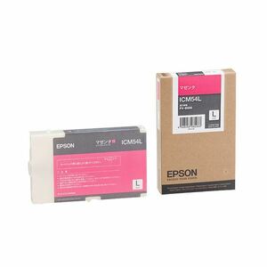 【新品】（まとめ） エプソン EPSON インクカートリッジ マゼンタ Lサイズ ICM54L 1個 【×3セット】