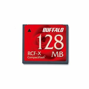 【新品】(まとめ) バッファロー コンパクトフラッシュ 128MB RCF-X128MY 1枚 【×2セット】