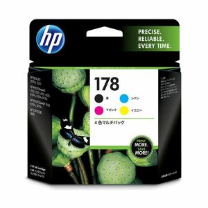 【新品】（まとめ） HP178 インクカートリッジ 4色マルチパック CR281AA 1箱（4個：各色1個） 【×3セット】
