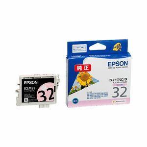 【新品】（まとめ） エプソン EPSON インクカートリッジ ライトマゼンタ ICLM32 1個 【×4セット】