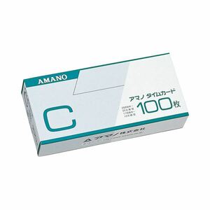 【新品】（まとめ） アマノ 標準タイムカード Cカード 25日締／10日締 1パック（100枚） 【×3セット】