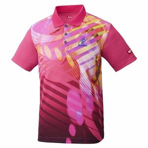 【新品】Nittaku（ニッタク） 卓球アパレル TOROPIC SHIRT（トロピックシャツ） 男女兼用 ピンク 3S